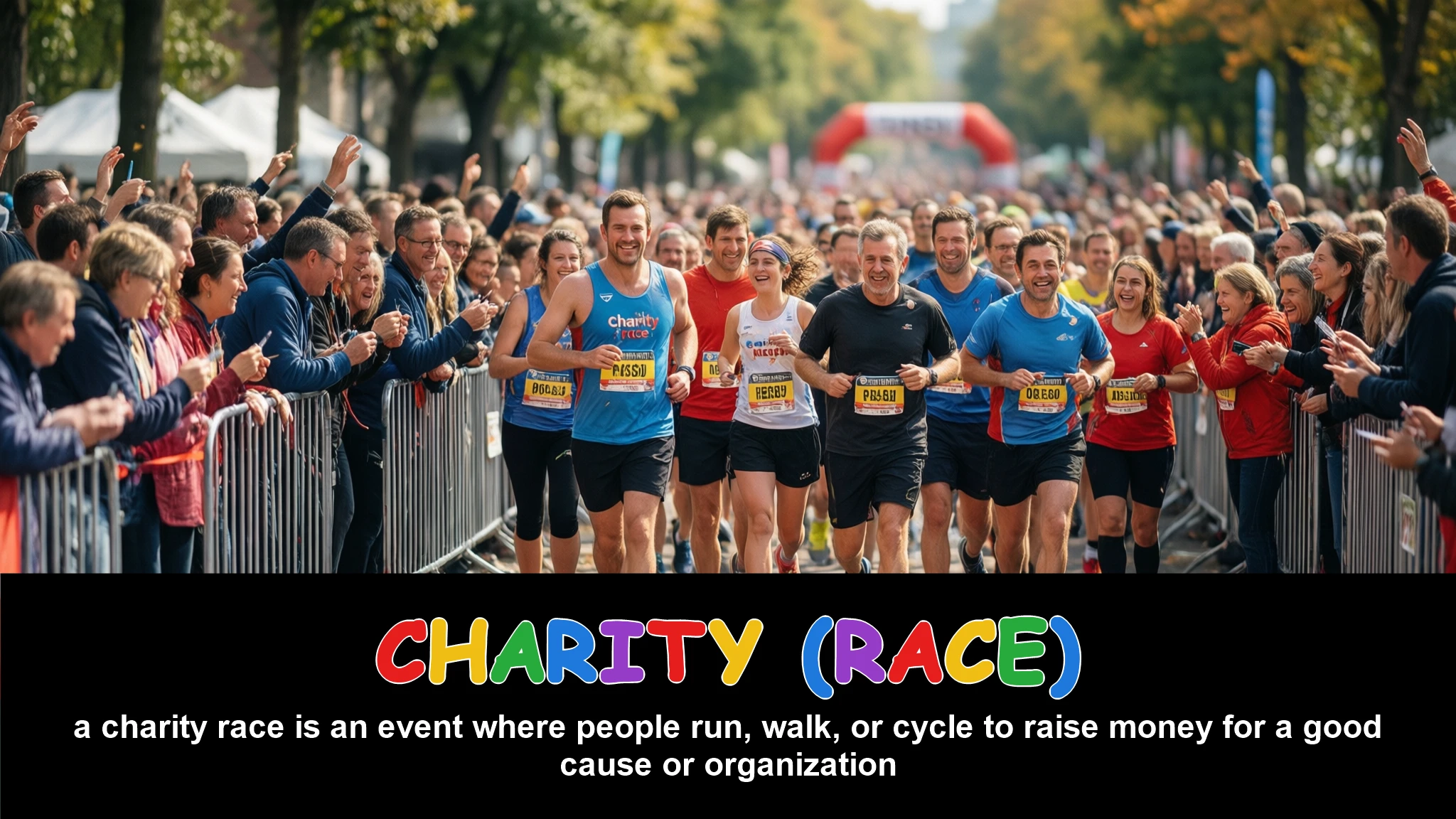 English Illustration for charity (race)